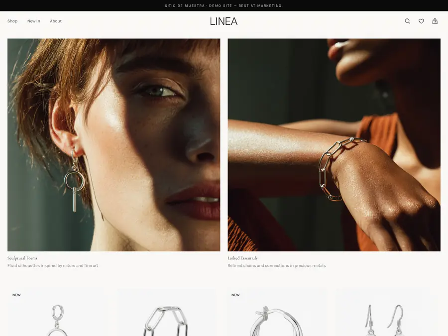 Línea — website preview
